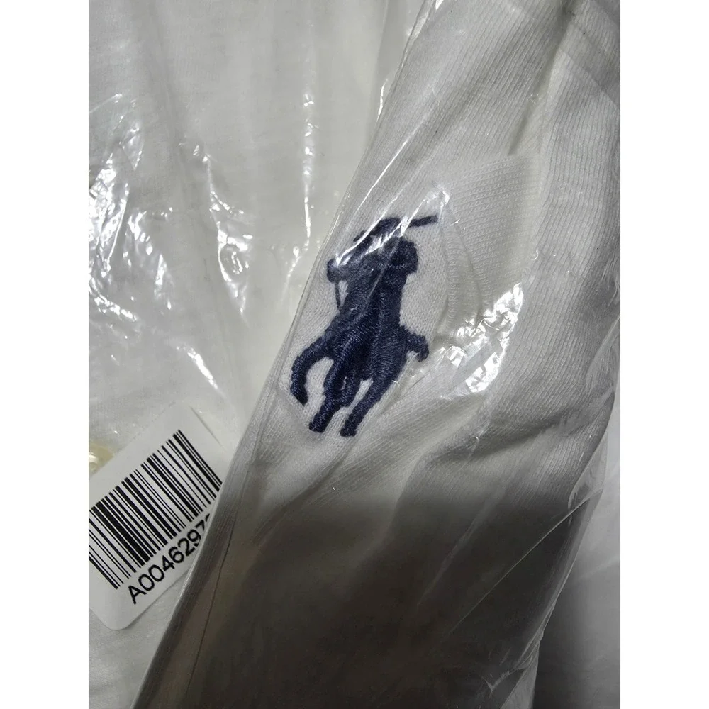 Polo Ralph Lauren Henley White Long Sleeve w/ Blue T-Shirt Men's Size 4XLT NWT